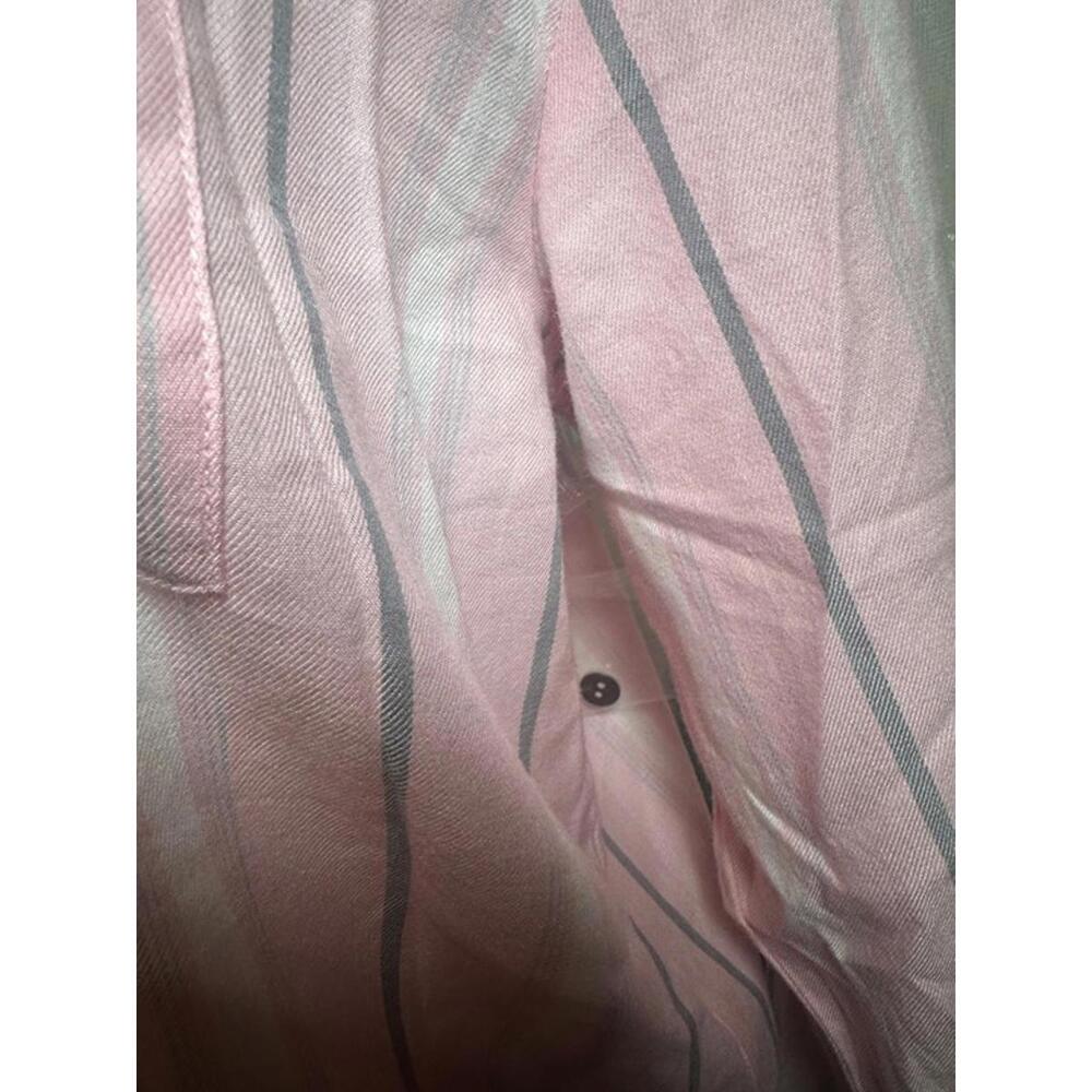 Victoria’s Secret Pink Striped Button-Up Pajama Top (Size L/G, NWT) - Picture 2 of 3